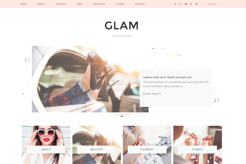 Glam WordPress Theme